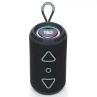 Колонка TG656 bluetooth з RGB ПІДСВІЧУВАННЯМ, speakerphone, радіо, ЧОРНА), мініатюра зображення № 2