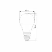 LED лампа VIDEX  A60e 10W E27 4100K 12-48 вольт), мініатюра зображення № 4
