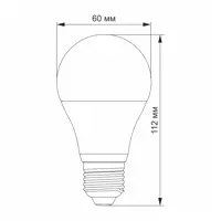 LED лампа VIDEX A60е 9W E27 3000K 220V (VL-A60e-09273)), мініатюра зображення № 3