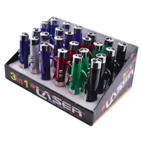 Ліхтар брелок 117-2 LED+лазер (JD-78) карабін 3 режими ), мініатюра зображення № 3