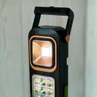 Ліхтар кемпінг лампа  HEL-6866T (COB+48 SMD)  +сонячна панель, PowerB, microUSB  5 режимів), мініатюра зображення № 6