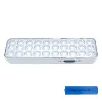 Ліхтар кемпінг лампа БАЗУКА HS-5205 (30 SMD) аварійне освітлення +220Вольт,18650  3реж), мініатюра зображення № 6