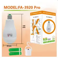 Ліхтар ЛАМПОЧКА акумулятор FA-3920 Pro (LED 20W SMD) +2x18650+microUSB 3 режими ), мініатюра зображення № 2