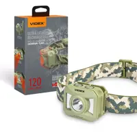 Ліхтар налобний VIDEX VLF-H085R-TAC 120Lm RED від батарейки.com.ua, зображення 1