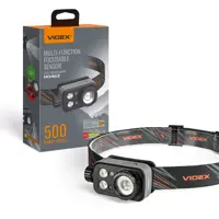Ліхтар налобний VIDEX VLF-H046Z 500Lm 60м, Li-pol 3.7V 1200mAh вбуд, IP65, червоне, біле, зелене світло), мініатюра зображення № 16