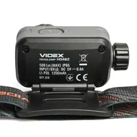 Ліхтар налобний VIDEX VLF-H046Z 500Lm 60м, Li-pol 3.7V 1200mAh вбуд, IP65, червоне, біле, зелене світло), мініатюра зображення № 10