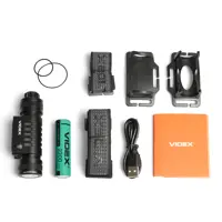 Ліхтар налобний VIDEX VLF-H066A 2000Lm Type-c Li-ion 1х 18650 2200mAh або 2х CR123A, магніт, червоне, біле світло), мініатюра зображення № 2
