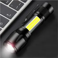 Ліхтар ручний BL-513-XPE+COB zoom  +BOX microUSB 3режими), мініатюра зображення № 3