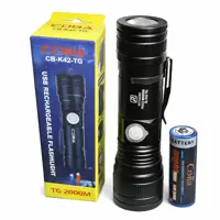 Ліхтар ручний COBA CB-K42-TG- акумуляторний з кліпсою та магнітом чорний), мініатюра зображення № 4