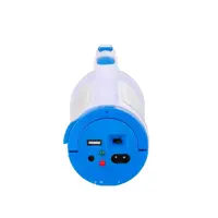 Ліхтар ручний вбудований акумулятор JA-1953 (1W+3COB) +P.B.,соняч.панель (1хвхід 5V)+ЗП220В 2реж), мініатюра зображення № 2