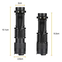 Ліхтар ручний з червоним світлом K11-RED XPE zoom +1хAА 14500 1режим ), мініатюра зображення № 2