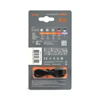 Ліхтарий брилок VIDEX VLF-AK012 400Lm 135м Li-pol 601045 250mAh, біле, червоне, УФ світло), мініатюра зображення № 12