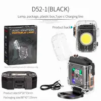 Ліхтарик ручний D52-2 білий, жовтий, червоний, запальничка, Type-C 8 режимів), мініатюра зображення № 2