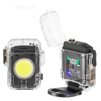 Ліхтарик ручний D52-2 білий, жовтий, червоний, запальничка, Type-C 8 режимів), мініатюра зображення № 9