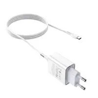 Мережеве зарядне HOCO C81A Asombroso 1USB 2,1A кабель Type-C біле), мініатюра зображення № 8