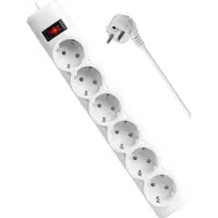 Мережевий фільтр Defender DFS 155 5м 6розеток білий ), мініатюра зображення № 3