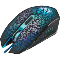миша ігрова DEFENDER Shock GM-110L 3200dpi, 6 кнопок, RGB підсвітка, килимок у подарунок), мініатюра зображення № 2