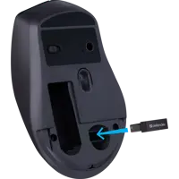 Миша бездротова DEFENDER Effect X MS-095  800/1200/1600 dpi, чорна), мініатюра зображення № 4