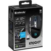 Миша бездротова ігрова DEFENDER Knight GM-885 3200dpi, 7 кнопок, RGB підсвітка), мініатюра зображення № 3