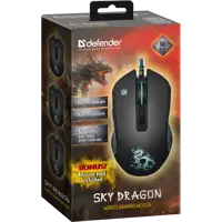 Миша ігрова DEFENDER Sky Dragon GM-090L оптика, 6 кнопок, 3200dpi), мініатюра зображення № 3
