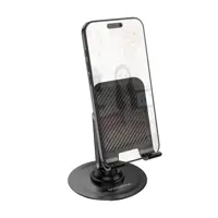 Настільний тримач для телефона BOROFONE BH128 Admirado Dual-Axis Rotating Desktop Stand Black чорний), мініатюра зображення № 10