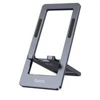 Настільний тримач Hoco HD11 Volar metal folding Gray), мініатюра зображення № 2