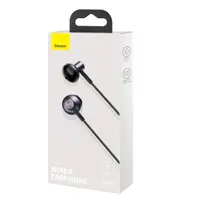 Навушники Baseus Encok  Wired Earphone H19 black NGH19-01), мініатюра зображення № 5