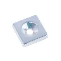 Неодимовий магніт призма 12x12x3mm N38 NdFeB, під гвинт), мініатюра зображення № 4