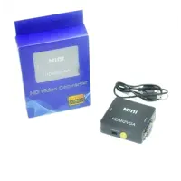 Перехідник ATCOM HDMI TO VGA CONVERTER HDMI2AV, AUX, живлення від USB, 25275), мініатюра зображення № 2