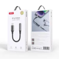 Перехідник аудіо XO NB-R258C Lightning to AUX 3.5 чорний), мініатюра зображення № 5