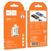 Перехідник OTG HOCO Lightning to USB UA31A), мініатюра зображення № 3