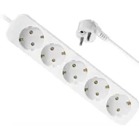 Подовжувач із заземленням DEFENDER E550 5,0 м, 5 розетки), мініатюра зображення № 3