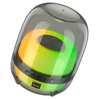 Портативна колонка HOCO BS58 Crystal bluetooth, TF, USB, AUX, TWS чорна), мініатюра зображення № 3