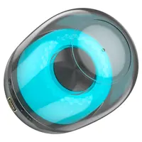 Портативна колонка HOCO BS58 Crystal bluetooth, TF, USB, AUX, TWS чорна), мініатюра зображення № 4
