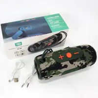 Портативна колонка T&G TG341 bluetooth TWS FM TF USB до 4х годин, камуфляж), мініатюра зображення № 3