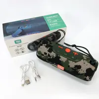 Портативна колонка T&G TG341 bluetooth TWS FM TF USB до 4х годин, камуфляж), мініатюра зображення № 8