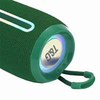 Портативна колонка T&G TG653 Bluetooth, rgb підсвічування, speakerphone, FM, USB, TF, AUX зелена), мініатюра зображення № 3