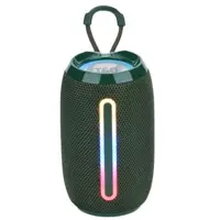 Портативна колонка T&G TG653 Bluetooth, rgb підсвічування, speakerphone, FM, USB, TF, AUX зелена), мініатюра зображення № 5