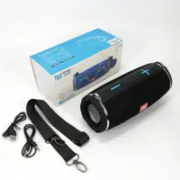 Портавтина колонка T&G TG642 Bluetooth 5.0, RGB Led, TWS, AUX, TF, USB, чорна), мініатюра зображення № 3