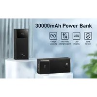 power bank Baseus PPXJ080101 30000mAh 22.5W Display чорний), мініатюра зображення № 1