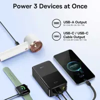 power bank Baseus EnerFill FC51 Bipow 2Pro 30000mAh PD22.5W Cosmic Black), мініатюра зображення № 3