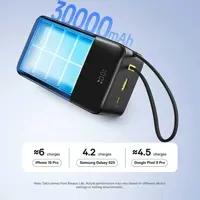 power bank Baseus EnerFill FC51 Bipow 2Pro 30000mAh PD22.5W Cosmic Black), мініатюра зображення № 4