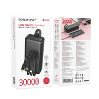power bank BOROFONE BJ79B 30000mAh USB Type-C Lightning 22.5W PD20W чорний), мініатюра зображення № 2