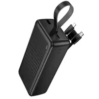 power bank BOROFONE BJ79B 30000mAh USB Type-C Lightning 22.5W PD20W чорний), мініатюра зображення № 4