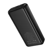 power bank BOROFONE BJ80A 20000mAh 2xUSB 2xType-C 22.5W PD20W чорний), мініатюра зображення № 3