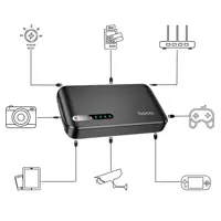 power bank Hoco DB62 Imperial emergency ДБЖ для роутерів UPS 5-12V/18W 20000mAh Black), мініатюра зображення № 4