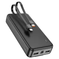 power bank Hoco J118A 20000mAh 2*USB, 2*type-C, Lightning, micro, Black ), мініатюра зображення № 5