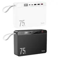 power bank Hoco J94 Overlord 75000mAh 22.5W PD20W QC3.0 3USB, type-C, micro, LCD чорний), мініатюра зображення № 5