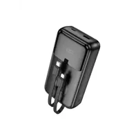 power bank Hoco Q28A 20000 mAh. бездротова зарядка, USB, Type-C. Lightning, QC20W, PD22.5W чорний), мініатюра зображення № 2
