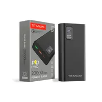 power bank TITANUM 727S 22.5W 20 000mAh чорний), мініатюра зображення № 2